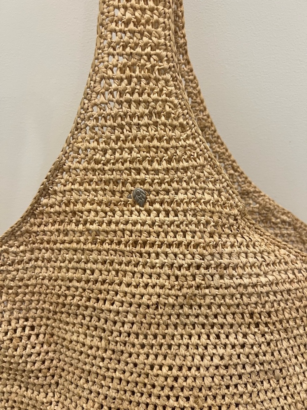 Helen Kaminski Natural Rafia Woven Tote in Tan